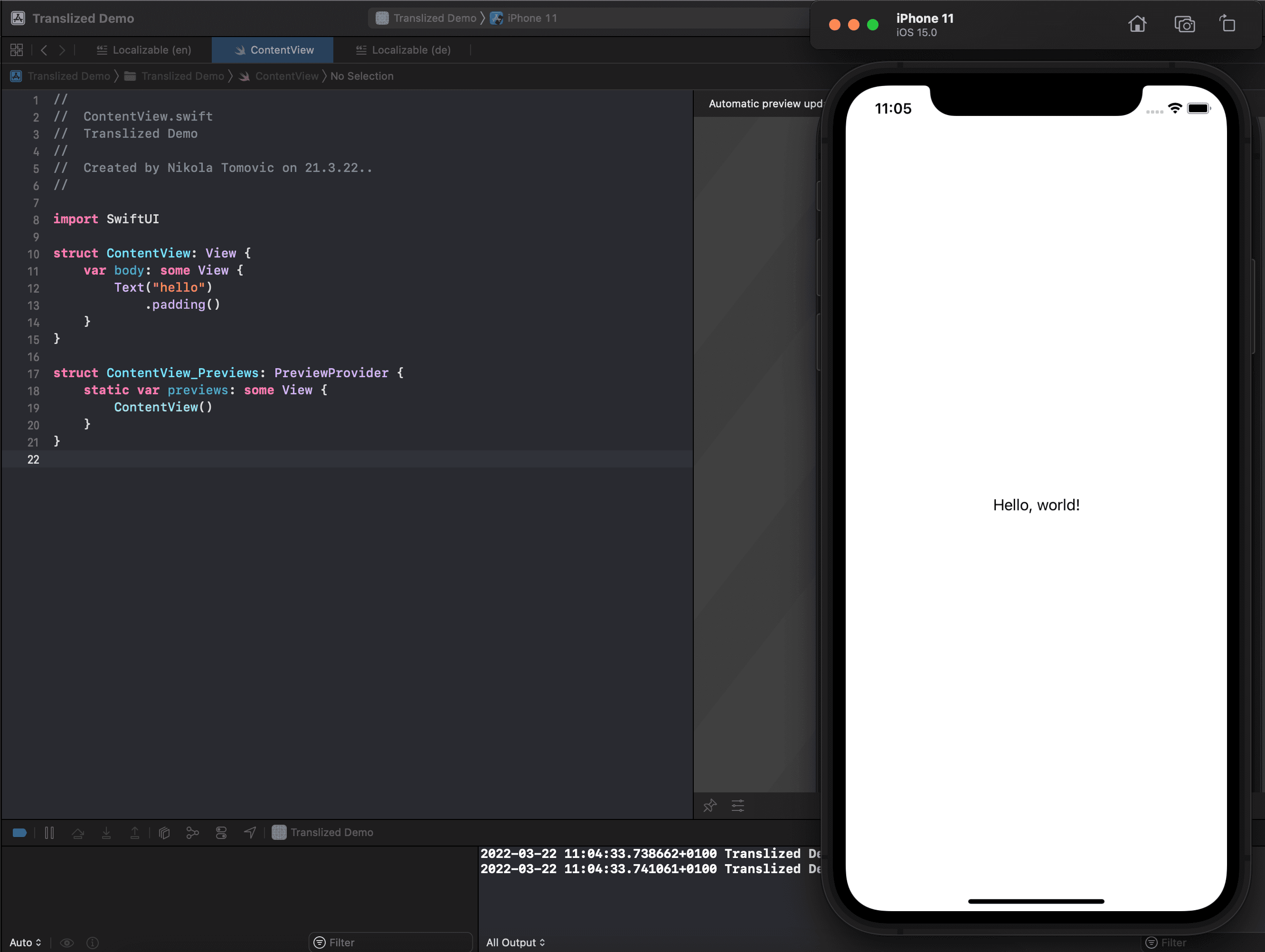 Run App